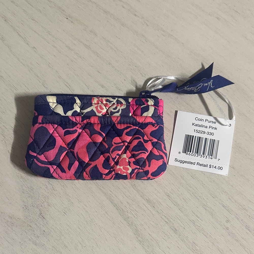 VERA BRADLEY COIN PURSE KATALINA PINK BREAST CANCER FOUNDATION